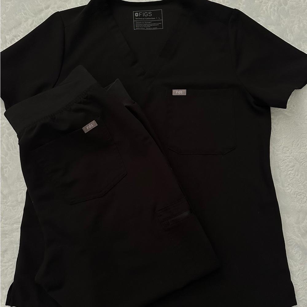 Figs Catarina One Pocket Scrub Top-Size L